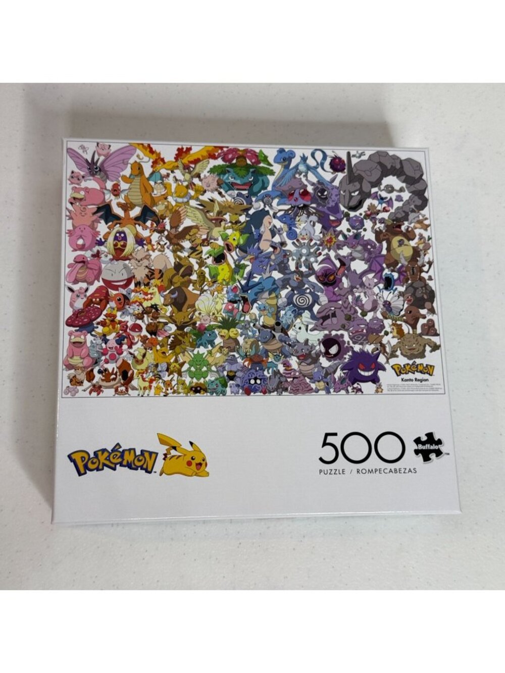 Pokemon Kanto Region 500 Piece Puzzle Pikachu Charizard Gengar New